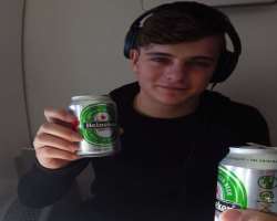 Martin Garrix consuming alcohol